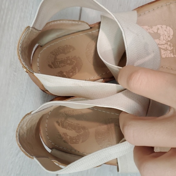 Sorel Comfort Ankle Leather Ella Crisscross Strap Sandals Flats shoes sz 8.5 - Picture 9 of 14